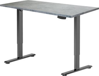 Стол с регулировкой высоты ErgoSmart Electric Desk Light 1200х650х25мм (бетон Чикаго/черный)