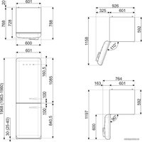 Холодильник Smeg FAB32LRD5