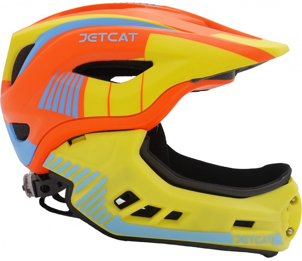 

Cпортивный шлем JetCat Fullface Raptor (р. 53-58, orange/yellow/blue)
