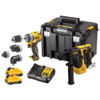  DeWalt DCK2101L2T (шуруповерт, перфоратор, 2 АКБ, кейс)
