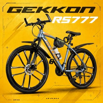 Велосипед Gekkon RS777 р.17 2026 (синий/оранжевый)
