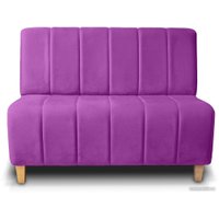 Диван Brioli Руди полоса двухместный (V14-сиреневый)