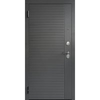 Металлическая дверь Guard МДФ/Зеркало графит/белый (96x205, левая)