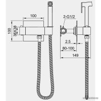 Гигиенический душ Panta PT819903CR
