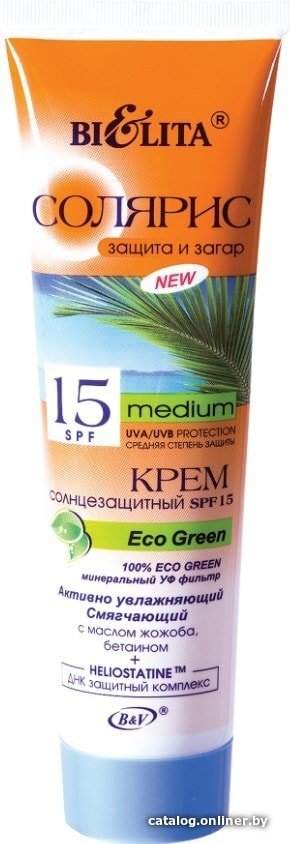 Крем солнцезащитный Belita Крем солнцезащитный SPF 15 Eco Green 100 мл