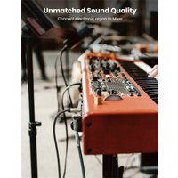 Гитарный кабель Ugreen AV128 10639 6.3 мм - 6.3 мм (3 м, черный)