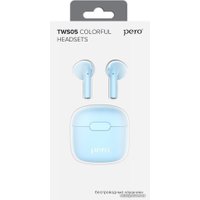 Наушники Pero TWS05 Colorful (голубой)