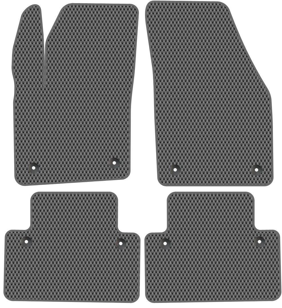 

Комплект ковриков для авто Alicosta Volvo S40 II (седан / MS) 2007 - 2012 (серый, ромб)