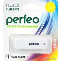 USB Flash Perfeo C05 16GB (белый) [PF-C05W016]