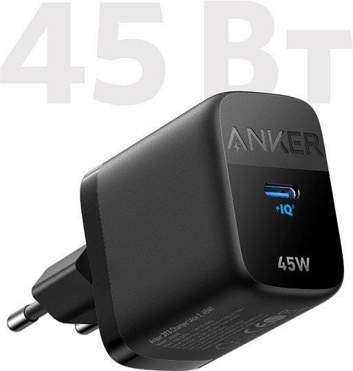 

Сетевое зарядное Anker 313 45W USB-C