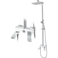 Душевая система  Hansberge H5077 (белый хром)