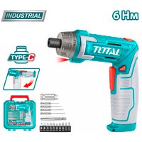 Электроотвертка Total TSDLI08025 (с 1-им АКБ, кейс)