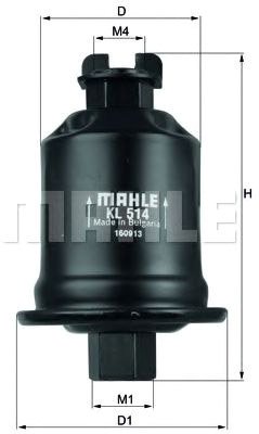 

Топливный фильтр Mahle Knecht KL514