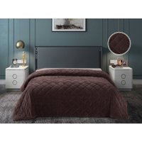 Покрывало Luxor QV 19-0913 велюр (220x240, chocolate)