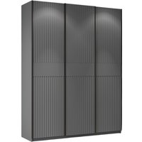 Шкаф-купе Трия Оскар Тиффани Т2 2100 282754 (черный/серый графит/графит матовый) в Пинске