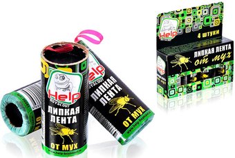 Лента от насекомых Help От мух 80241 (4 шт)