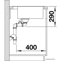 Кухонная мойка Blanco Andano 340/180-IF/A 525247 (с клапаном-автоматом, сатин)