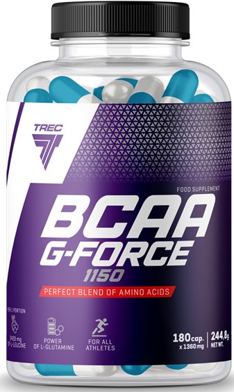

BCAA Trec Nutrition BCAA G-Force 1150 (180 капсул)