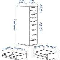 Тумба Ikea Алекс 504.861.41