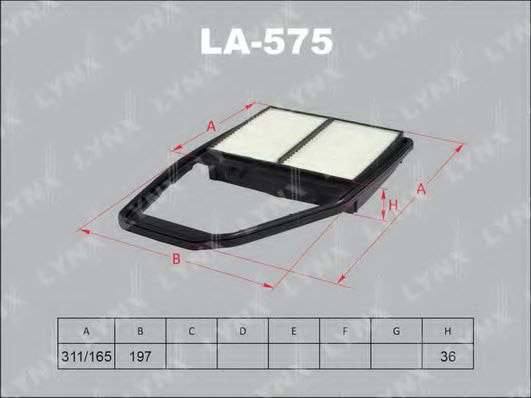 

Воздушный фильтр LynxAuto LA575