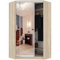 Шкаф-купе Кортекс-мебель Сенатор ШК30 Классика зеркало (дуб сонома)