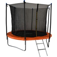 Батут GoUP Elite 8FT (с сеткой и лестницей, оранжевый)