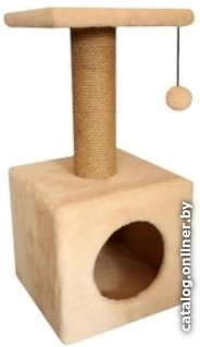 Домик Cat House с полкой 0.65 (джут бежевый)