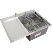 Кухонная мойка Wisent WS-36550-R/GER013 (с сифоном, дозатором и коландером)