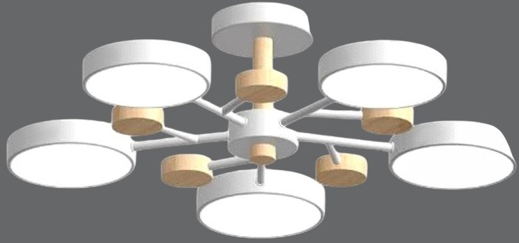 

Припотолочная люстра LED4U L3204-620 WH