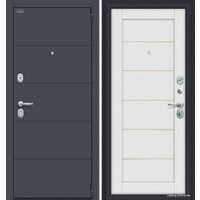 Металлическая дверь el'Porta Porta S 4.Л22 205x88R (Graphite Pro/Virgin)