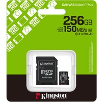 Карта памяти Kingston Canvas Select Plus microSDXC 256GB SDCS3/256GB (с адаптером)