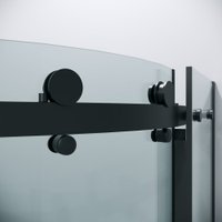 Душевой уголок Grossman Classic 90x90x195 301.K33.04.9090.21.00 (черный матовый/прозрачное стекло)