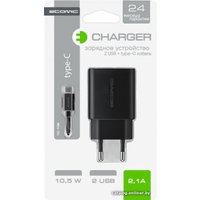 Сетевое зарядное Atomic U400 USB Type-C (черный)