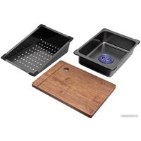 Кухонная мойка ARFEKA Sensor ECO AR 750*450 Black PVD Nano