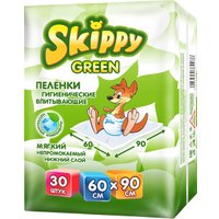 Набор одноразовых пеленок Skippy Green впитывающие 60x90 (30 шт)