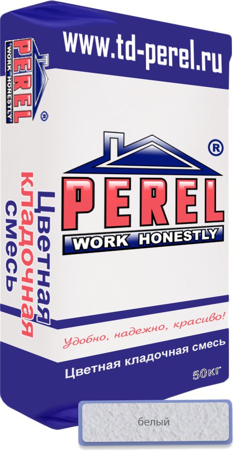 

Кладочный состав для кирпича и камня Perel NL 0105 (50 кг, белый)