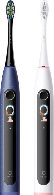Комплект электрических зубных щеток Oclean X Lite Duo Set N1801 (синий/серый)