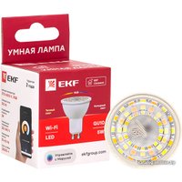 Светодиодная лампочка EKF GU10 Connect 5W WIFI RGBW