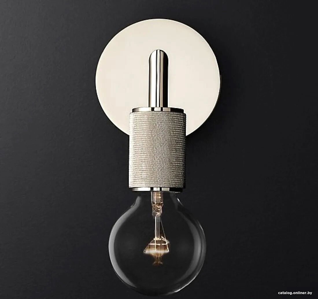 Бра ImperiumLoft Rh utilitaire single sconce silver 44.553 123286-22