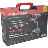 Дрель-шуруповерт Profipower MKBL-18BM (с 2-мя АКБ, кейс)