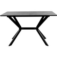Кухонный стол ВВР Миллер (камень темный/черный №7, ЛДСП 120-160/80)