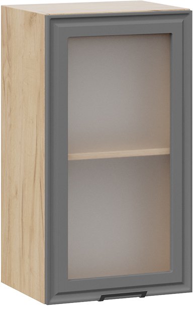 

Шкаф навесной Трия Белладжио 1В4С (дуб крафт золотой/софт графит)