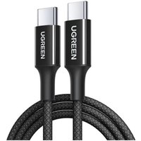 Кабель Ugreen L502 USB Type-C - USB Type-C (1 м, черный)