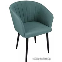Стул Трия Верона Т6 (черный муар/велюр D006 бирюзовый)