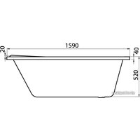Ванна Santek Ибица XL 160x100 L (1WH112036)