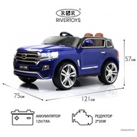 Электромобиль RiverToys B111BB (синий глянец)