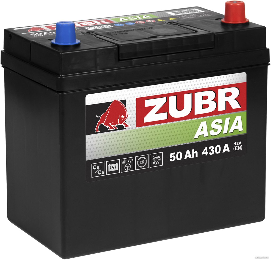 Автомобильный аккумулятор Zubr Premium Asia R+ Турция (50 А·ч)