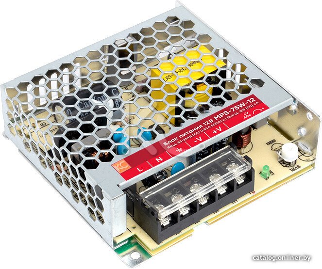 Блок питания на DIN-рейку КС MPS-75W-12V