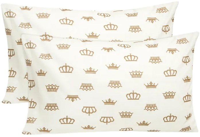 

Постельное белье Amarobaby Короны AB215002-2bKB/00 (2 шт, белый/кофе)