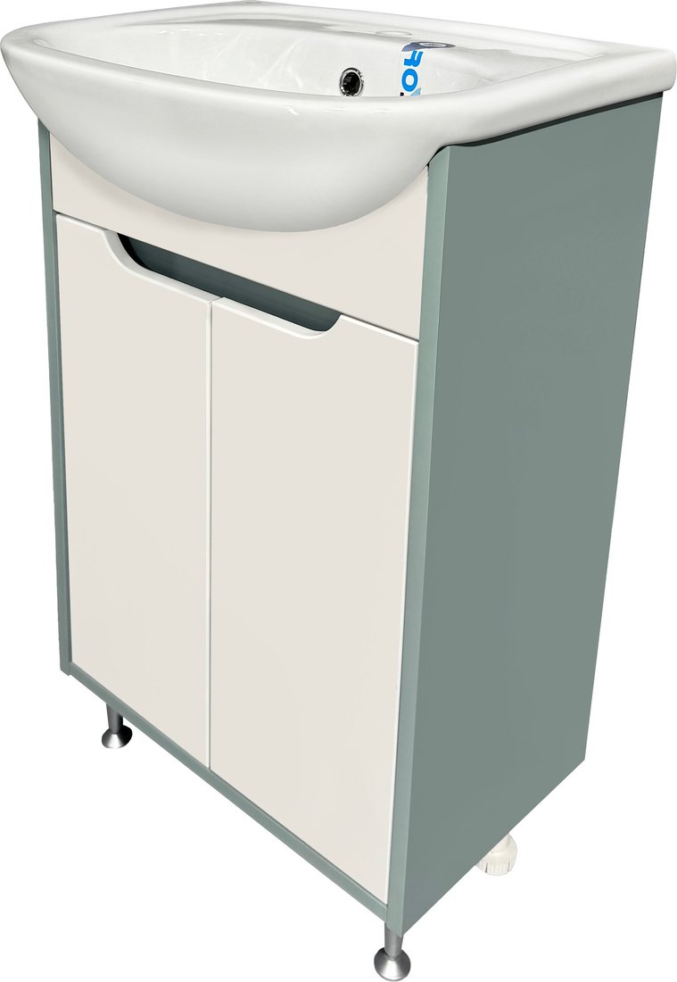 

Runo Тумба под умывальник Эконова 60 (бирюзовый/белый)